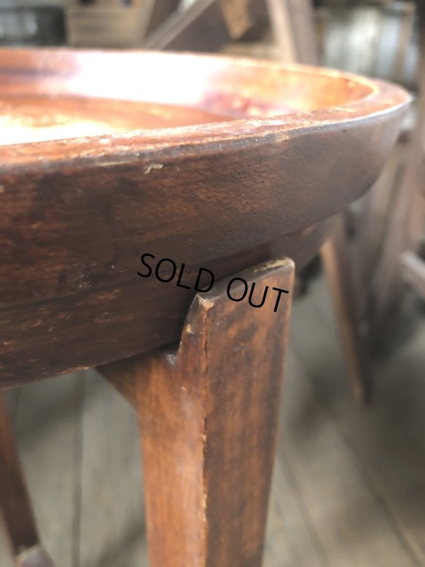 画像5: Antique Wooden Plant Stand (R496)