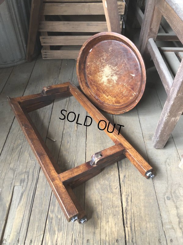 画像11: Antique Wooden Plant Stand (R496)