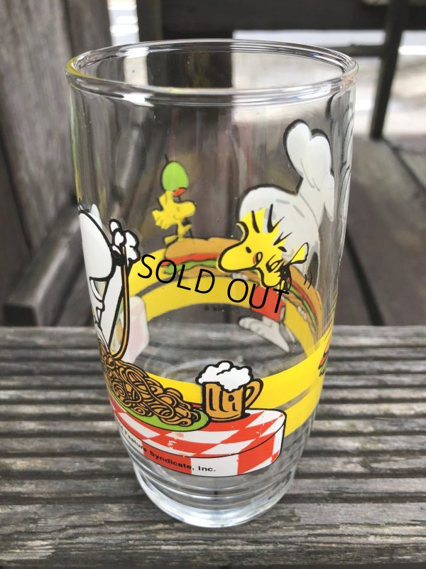 画像6: 70s Vintage Glass Anchor Hocking Snoopy Sandwich & Pasta  (R497)