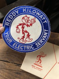 〜50s 60s era Vintage REDDY KILOWATT Original Advertising Wappen (R505)