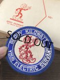 60s〜 Vintage REDDY KILOWATT Original Advertising Wappen (R504)