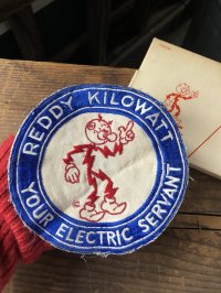 〜50s 60s era Vintage REDDY KILOWATT Original Advertising Wappen (R506)