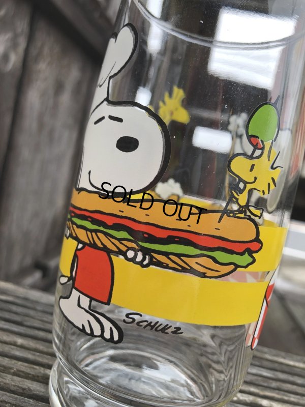 画像3: 70s Vintage Glass Anchor Hocking Snoopy Sandwich & Pasta  (R497)