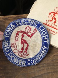 40s〜50s era Vintage REDDY KILOWATT Original Advertising Wappen (R509)