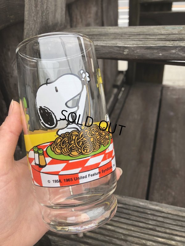 画像10: 70s Vintage Glass Anchor Hocking Snoopy Sandwich & Pasta  (R497)