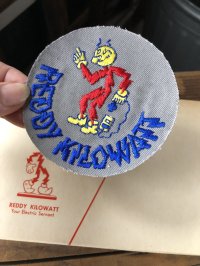 60s era Vintage REDDY KILOWATT Original Advertising Wappen (R502)