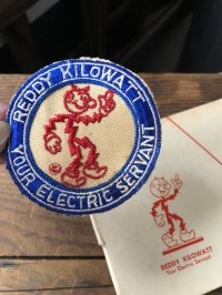 50s 60s era Vintage REDDY KILOWATT Original Advertising Wappen (R504)