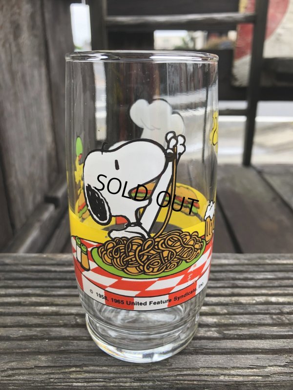 画像4: 70s Vintage Glass Anchor Hocking Snoopy Sandwich & Pasta  (R497)