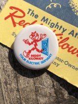 Vintage REDDY KILOWATT Original Advertising Pinback Button Badge (R514)