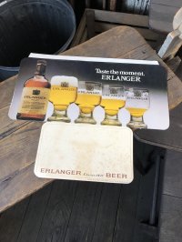 80s Vintage Cardboard Sign BRLANGER Beer (R541)