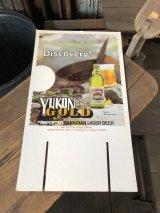 70s Vintage Cardboard Sign YUKON GOLD Canadian Lager Beer (R540)