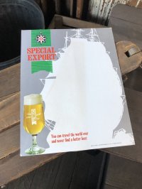 70s Vintage Cardboard Sign Heilman's Special Export Beer (R539)