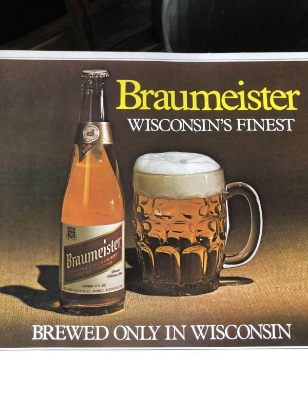 画像4: 〜80s Vintage Cardboard Sign Braumeister Beer (R538)