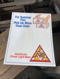 70s Vintage Cardboard Sign Blatz Beer (R529)