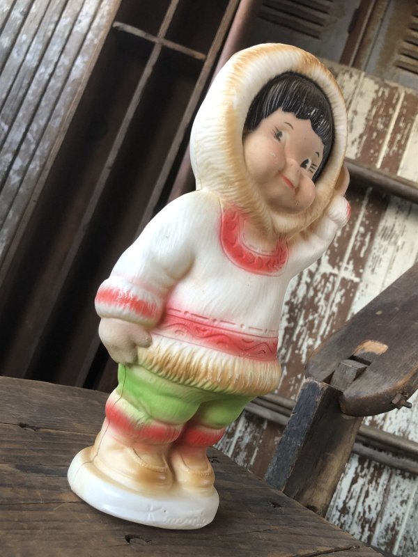 画像5: 60s Vintage Kimmie Eskimo Plastic Coin Bank (R545)