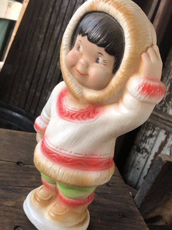 画像7: 60s Vintage Kimmie Eskimo Plastic Coin Bank (R545)