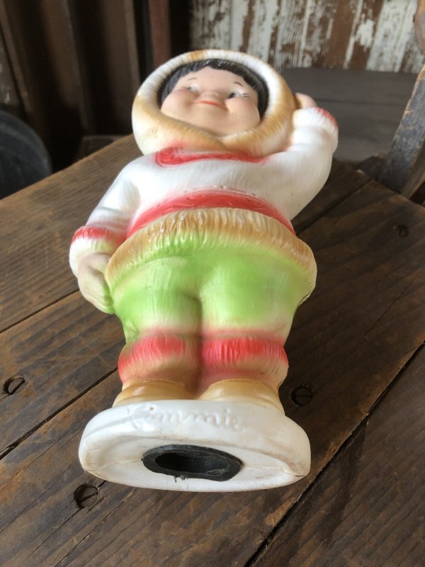 画像12: 60s Vintage Kimmie Eskimo Plastic Coin Bank (R545)