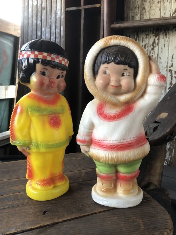 画像17: 60s Vintage Kimmie Eskimo Plastic Coin Bank (R545)
