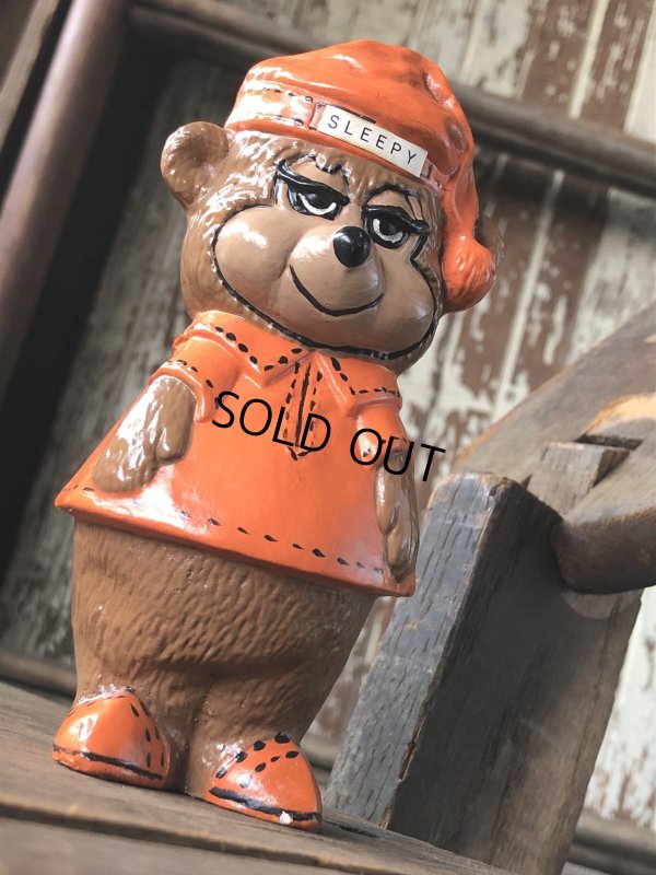 画像11: 60s〜 Vintage Travelodge Advertising Sleepy Bear Ceramic Statue (R547)