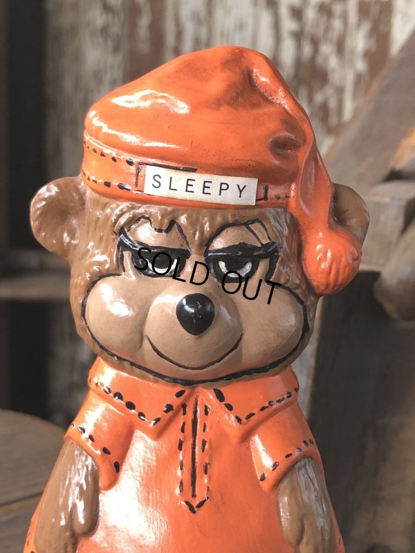 画像6: 60s〜 Vintage Travelodge Advertising Sleepy Bear Ceramic Statue (R547)