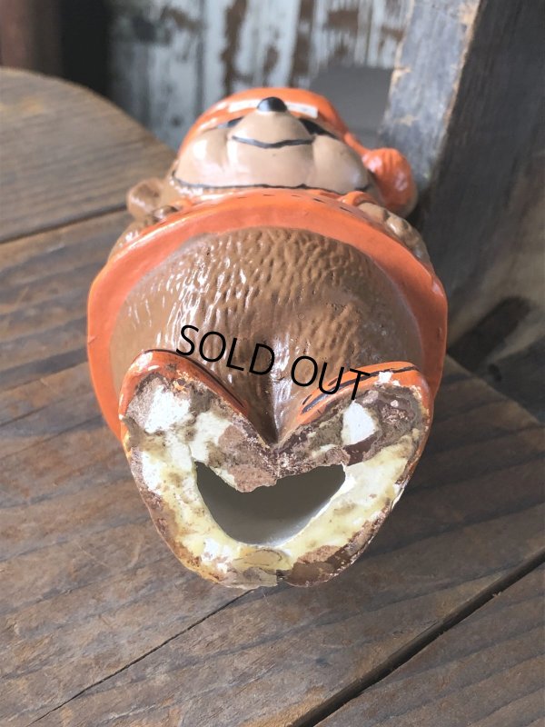 画像8: 60s〜 Vintage Travelodge Advertising Sleepy Bear Ceramic Statue (R547)