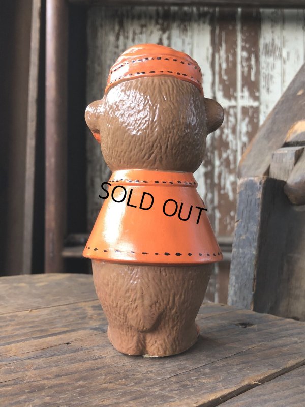 画像3: 60s〜 Vintage Travelodge Advertising Sleepy Bear Ceramic Statue (R547)