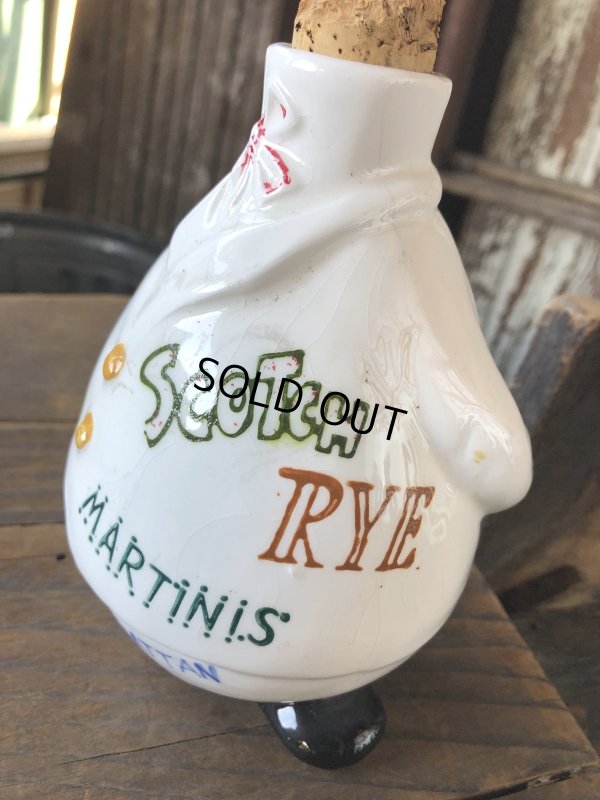 画像11: Vintage Bartender Ceramic Decanter Bottle Made in Japan (R549)