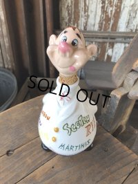 Vintage Bartender Ceramic Decanter Bottle Made in Japan (R549)