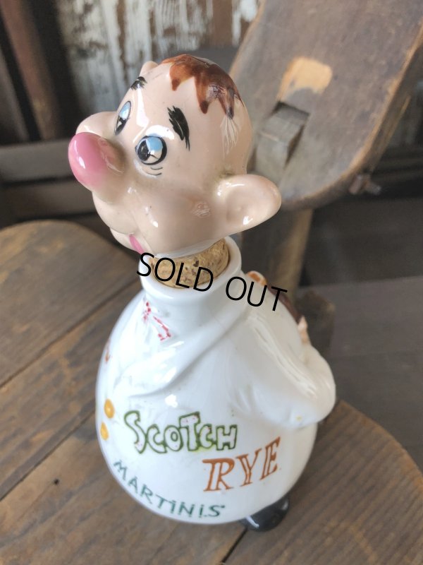 画像20: Vintage Bartender Ceramic Decanter Bottle Made in Japan (R549)