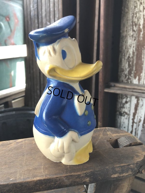 画像1: 60s Vintage Walt Disney Walter J Jamieson Inc Donald Duck Rubber Doll (R559)