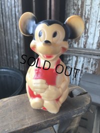 60s Vintage Walt Disney Walter J Jamieson Inc Mickey Mouse Rubber Doll (R558)