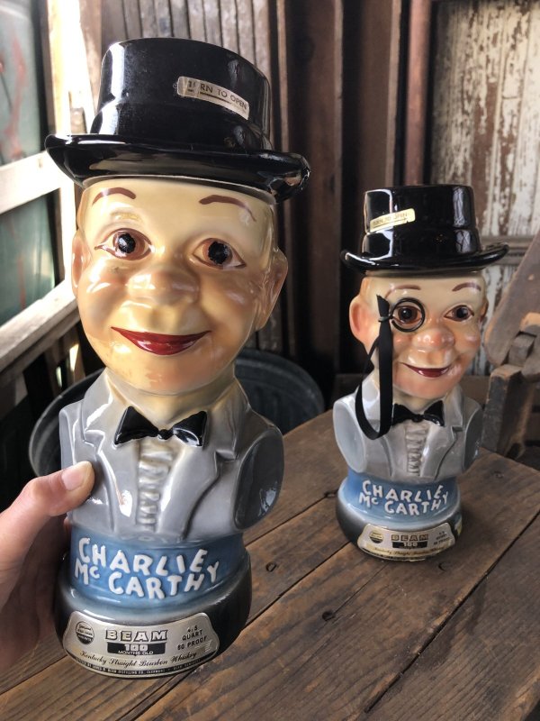 画像14: 70s Vintage Charlie McCarthy Jim Beam Decanter (R223)