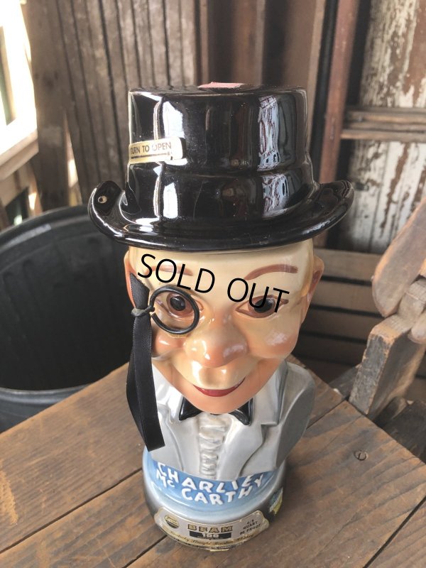 画像6: 70s Vintage Charlie McCarthy Jim Beam Advertising Decanter Bottle (R560)