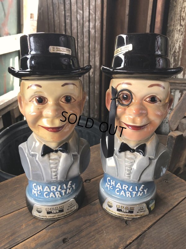 画像15: 70s Vintage Charlie McCarthy Jim Beam Decanter (R223)