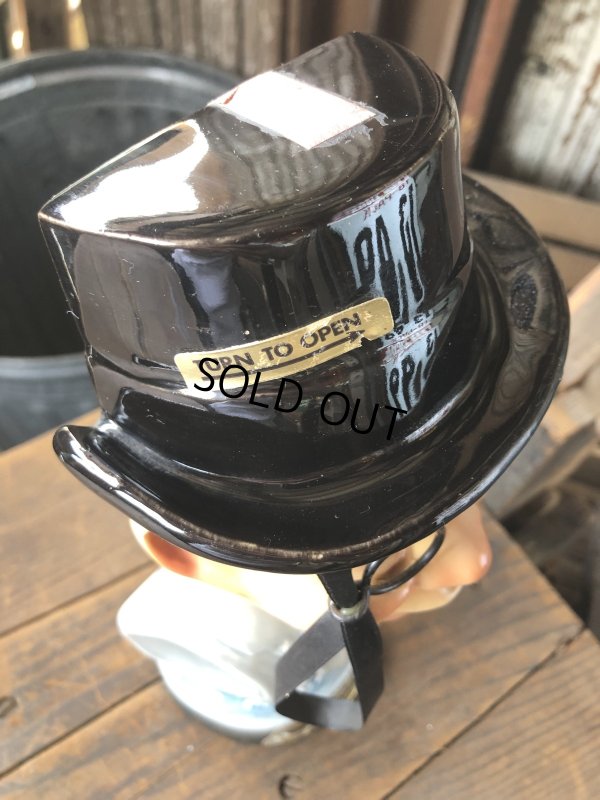 画像7: 70s Vintage Charlie McCarthy Jim Beam Advertising Decanter Bottle (R560)
