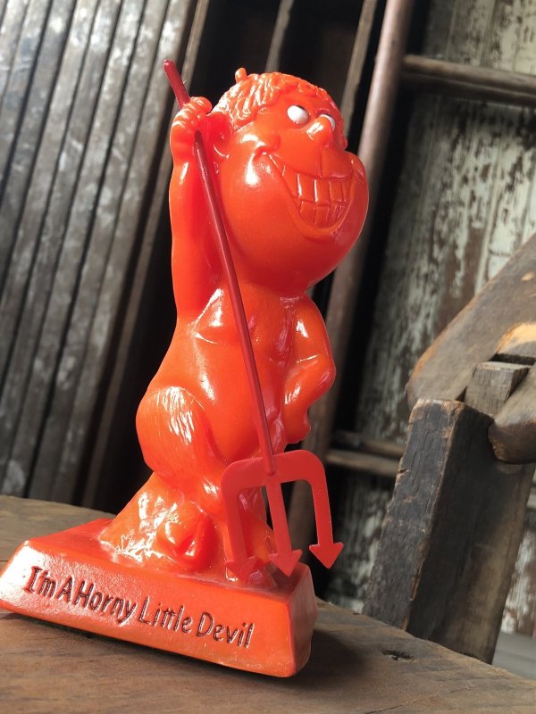 画像7: 70s Vintage Message Doll Red Devil " I'm a Horny Little Devil " (R562) 