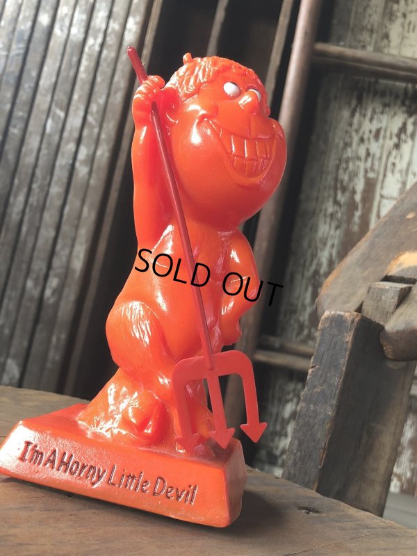 画像7: 70s Vintage Message Doll Red Devil " I'm a Horny Little Devil " (R562) 