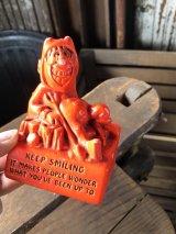 60s Vintage Message Doll Red Devil " Keep Smiling " (R561) 