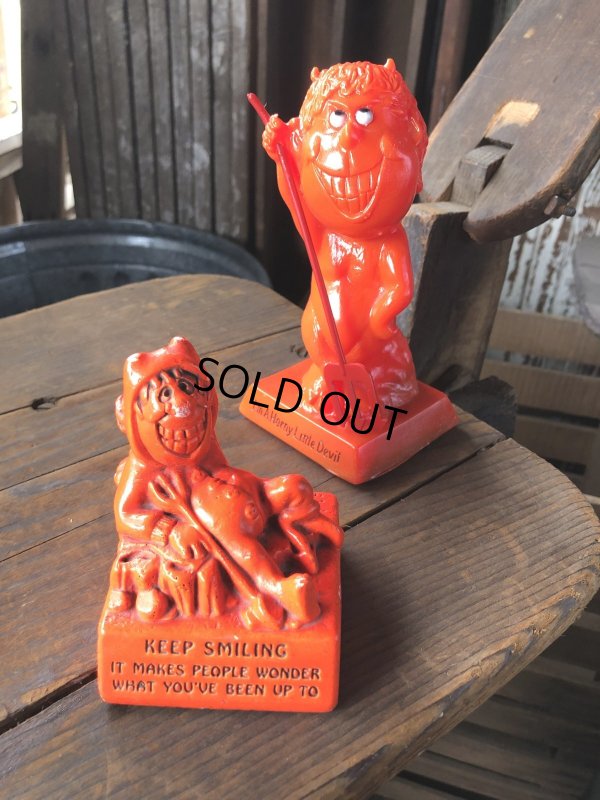 画像11: 60s Vintage Message Doll Red Devil " Keep Smiling " (R561) 