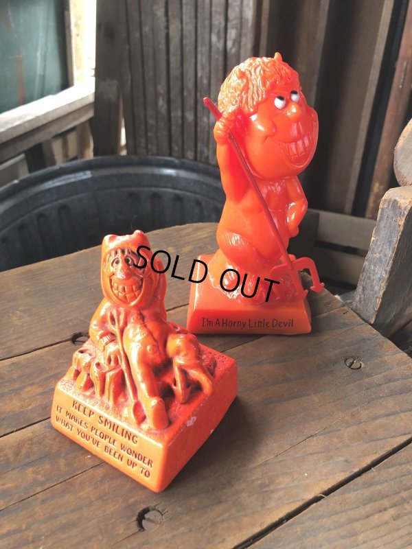 画像15: 70s Vintage Message Doll Red Devil " I'm a Horny Little Devil " (R562) 