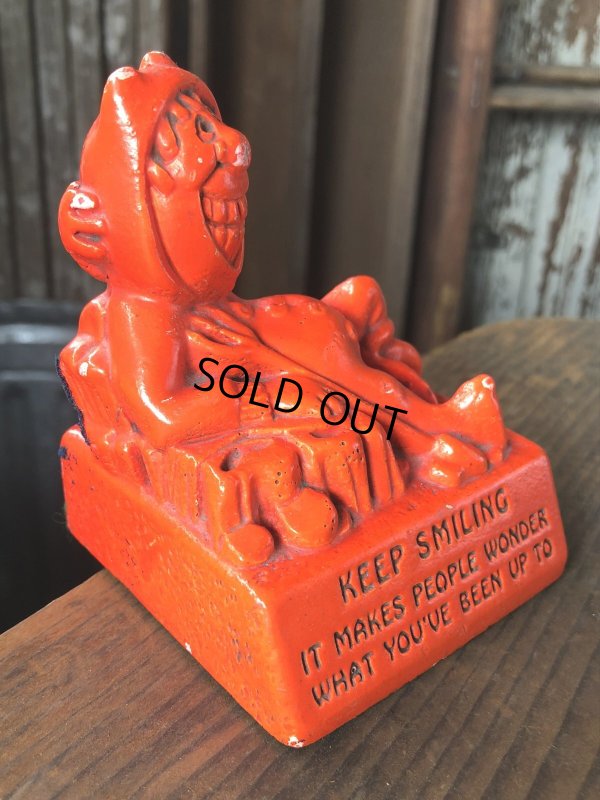 画像3: 60s Vintage Message Doll Red Devil " Keep Smiling " (R561) 
