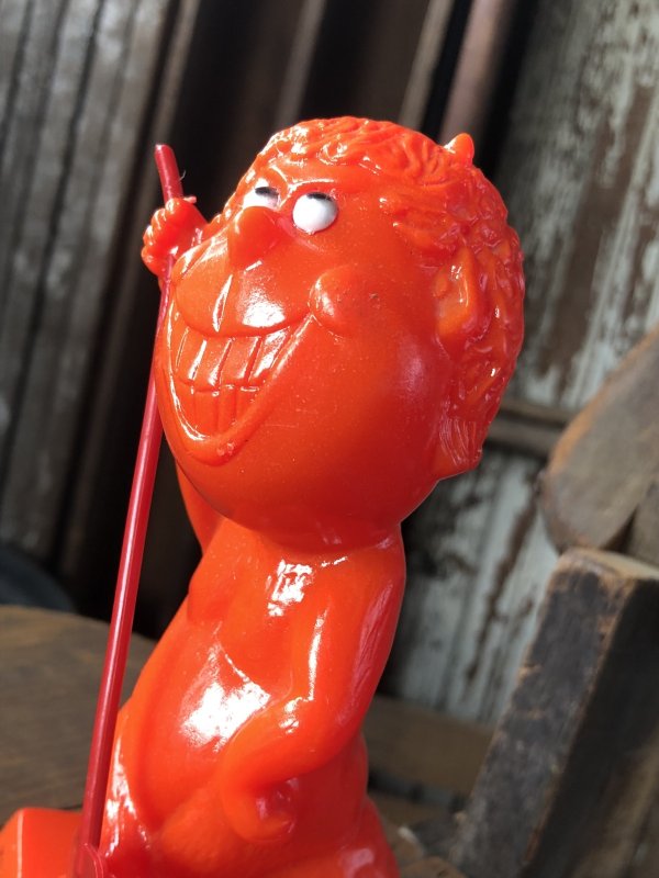 画像9: 70s Vintage Message Doll Red Devil " I'm a Horny Little Devil " (R562) 