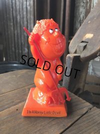 70s Vintage Message Doll Red Devil " I'm a Horny Little Devil " (R562) 