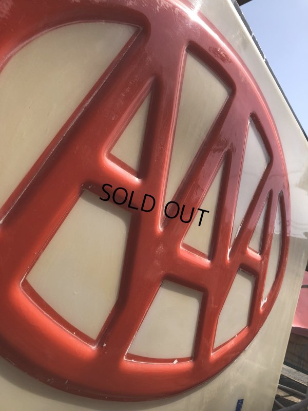 画像5: Vintage AAA Approved Advertising Store Display Lighted Sign Huge! Double-sided! (R563) 