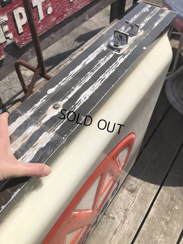 画像7: Vintage AAA Approved Advertising Store Display Lighted Sign Huge! Double-sided! (R563) 