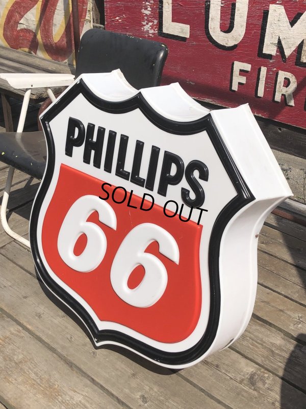 画像3: Vintage Original Phillips 66 Gas Station Lighted Logo Sign (R564) 