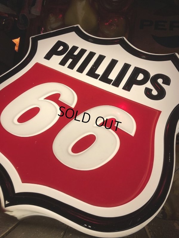 画像17: Vintage Original Phillips 66 Gas Station Lighted Logo Sign (R564) 