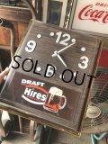 Vintage Hires Root Beer Advertising Store Display Wall Clock Sign (R566)