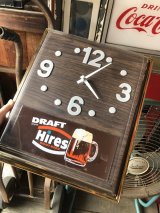 Vintage Hires Root Beer Advertising Store Display Wall Clock Sign (R566)