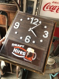 Vintage Hires Root Beer Advertising Store Display Wall Clock Sign (R566)